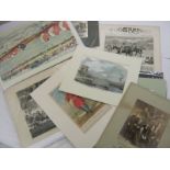 A Packet: assorted Rowing interest prints, mainly 19th Century