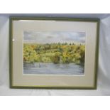 Ron Cosford, sigd watercolour, Henley Royal Regatta label verso, titled "Near Temple Island" and dtd