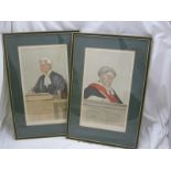 A BOX: Eighteen Vanity Fair and one The World col'd litho prints, all Judges/Legal interest, all f/g