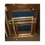 GROUP OF SIX 20TH CENRUTY PICTURE FRAMES, THE LARGEST 23" X 30" (6)