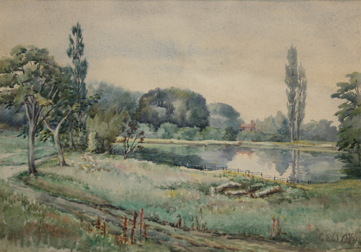 GERTRUDE E OFFORD, (NORWICH ART CIRCLE), SIGNED, PAIR OF WATERCOLOURS, A Heathland Road; A - Image 2 of 3