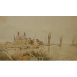 WILLIAM LESLIE RACKHAM, SIGNED, WATERCOLOUR, Inscribed "Cantley Red House", 9" x 14"