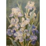 GERTRUDE E OFFORD, (NORWICH ART CIRCLE), SIGNED, WATERCOLOUR, "Flag Iris", 17" x 12"