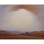 N BRADLEY-CARTER, SIGNED, OIL ON CANVAS, Open Landscape with Cloud Formation, 15 1/2" x 19 1/2"