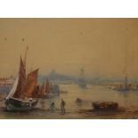 R MALCOLM LLOYD, SIGNED, WATERCOLOUR, inscribed "Rye Harbour", 5" x 6 1/2"