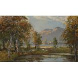 JOHN ARTHUR DEES, SIGNED, OIL ON CANVAS, Inscribed verso "Elterwater", 17" x 23"