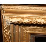 LARGE VICTORIAN GILT GESSO PICTURE FRAME, 24" x 36"