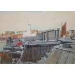 CHARLES HARMONY HARRISON, SIGNED AND DATED 1890, WATERCOLOUR, Inscribed "Gorleston", 8" x 10 1/2"