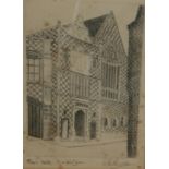 STANMORE, SIGNED PAIR OF PEN AND INK DRAWINGS,  The Red Mount  and  The South Gate, Kings Lynn ,