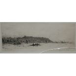 FRANK HARDING, SIGNED IN PENCIL TO MARGIN, BLACK AND WHITE ETCHING INSCRIBED  Scarborough , 4 <  x