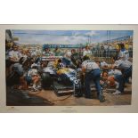 ALAN FEARNLEY, SIGNED IN PENCIL TO MARGIN, COLOURED PRINT,  Be The Best , 14  x 21