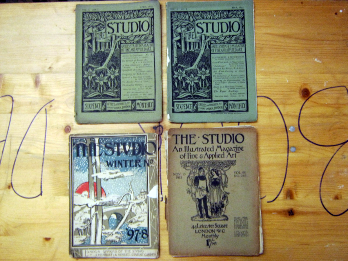 Four boxes: THE STUDIO magazine, circa 1893 to circa 1956, approx 200 numbers inc vol 1 nos 1 and - Image 2 of 2