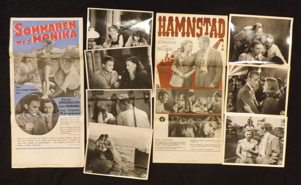 INGMAR BERGMAN, 12 orig Swedish film posters by Ingmar Bergman with three to four accompanying - Image 3 of 5