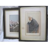 Vanity Fair col'd litho dbl size print "Heads of The Law", approx 12" x 18", f/g + Vanity Fair Spy