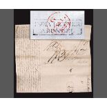 A collection of 29 entire letters 1823-1827, India - Norfolk, from Lucretia Georgiana Browne West,
