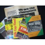 Packet: Norwich City FC memorabilia and ephemera inc newspaper supplements, souvenirs and match