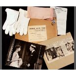 Packet containing the original handkerchief and gloves as worn by DEBBIE REYNOLDS in the film THE