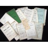 Packet of 20+ auction catalogues circa 1889 to 1908 including some East Anglia