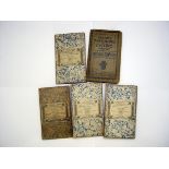 Packet of four early 20th Century Ordnance Survey maps, fdg bkd onto linen, sheets 62, 268-270 +