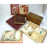 Small box: World mint and used collection in albums and cartons etc