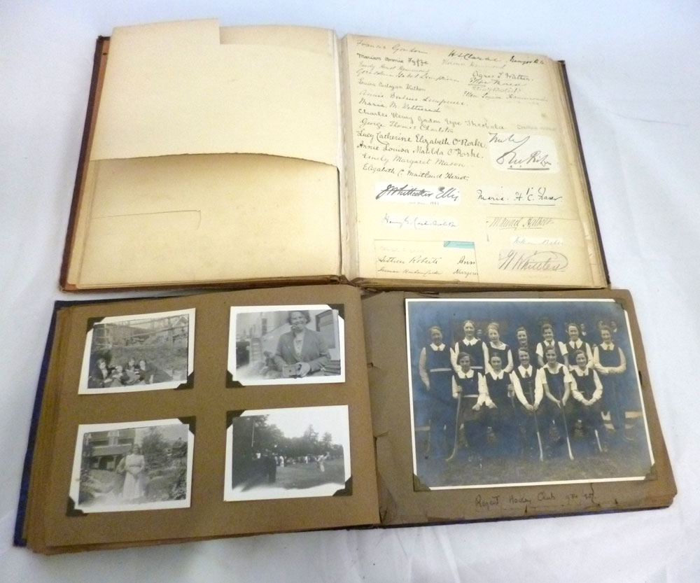 One box assorted ephemera including albumen print photographs, images including Port Said, Egypt,