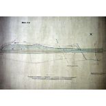 Eight orig pen and ink Railway Plans, parts of Essex, some with added watercolour including Earls
