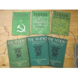 Four boxes: THE STUDIO magazine, circa 1893 to circa 1956, approx 200 numbers inc vol 1 nos 1 and