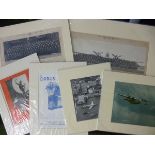 Packet: containing approx 20 mid-20th Century and later mounted photographs depicting RAF and