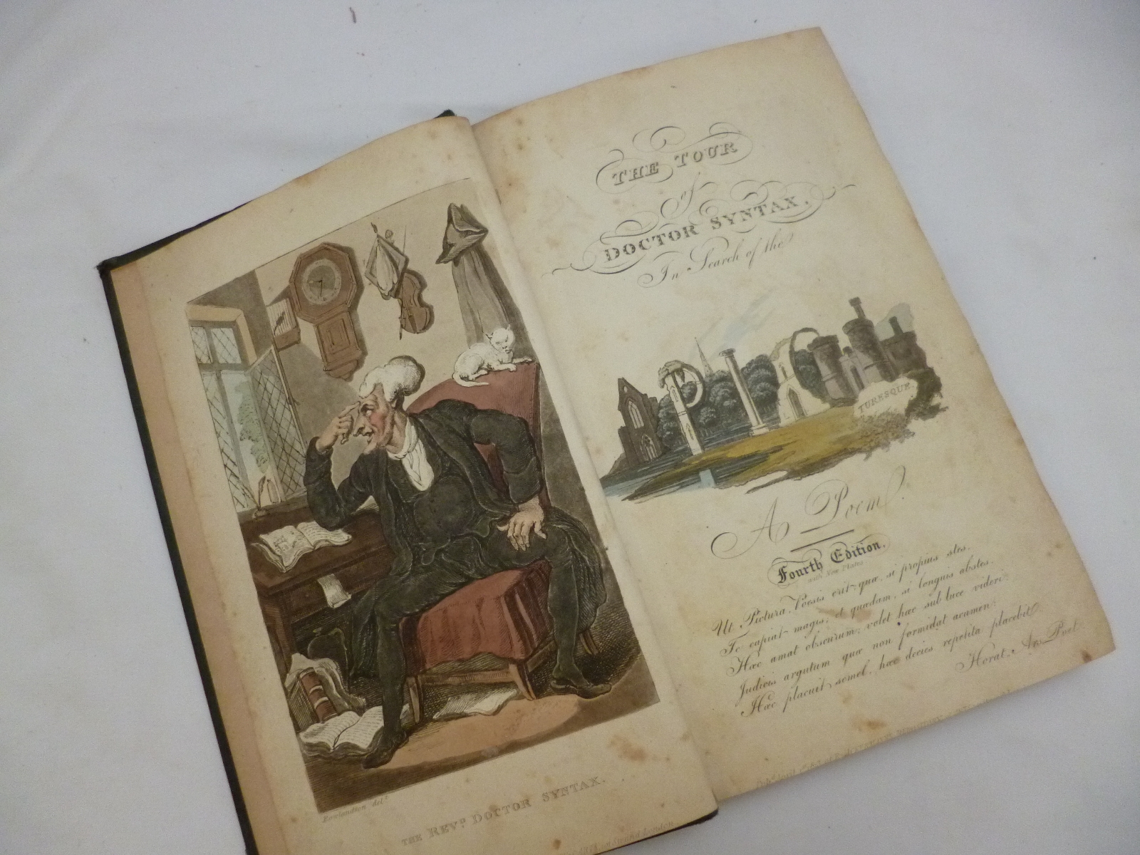 [WILLIAM COMBE]: THE TOUR OF DOCTOR SYNTAX IN SEARCH OF THE PICTURESQUE, ill T Rowlandson, circa