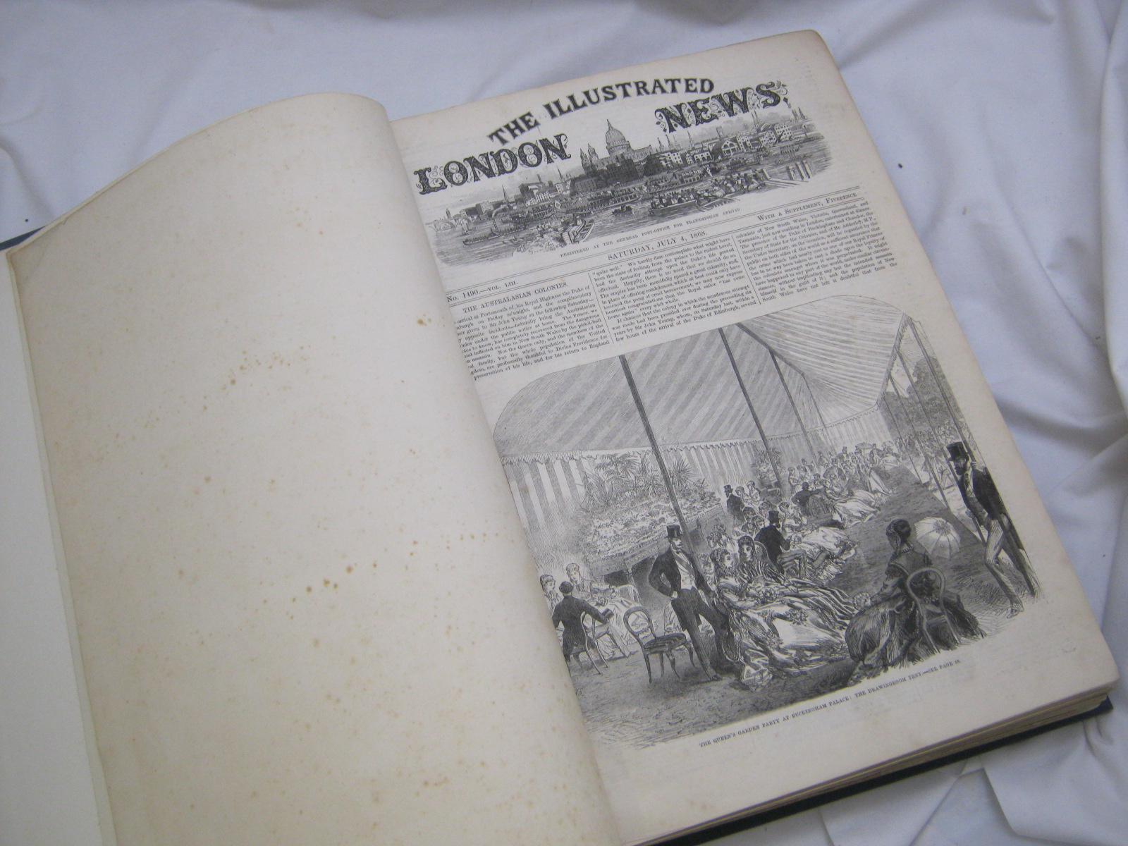 THE ILLUSTRATED LONDON NEWS, July - December 1867 vol 51, July - December 1868 vol 53, each rebnd