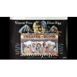 THEATRE OF BLOOD, Film poster starring Vincent Price, Diana Rigg + FLESH GORDON, Film poster