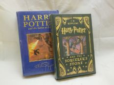 J K ROWLING: 2 ttls: HARRY POTTER AND THE SORCERER'S STONE, NY, 2000, 1st Collector's Edition,