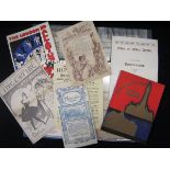 Two Albums containing circa 35 theatre etc programmes including qty late Victorian and Edwardian +