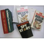 LEN DEIGHTON, 6 ttls: SPY STORY, 1974, 1st edn, orig cl, d/w; BERLIN GAME, 1983, 1st edn, orig cl,