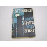 JOHN STEINBECK: ONCE THERE WAS A WAR, 1959 proof, publishers promotional leaflet loosely inserted,