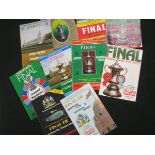 One box: FA Cup Final programmes including 1970-75, 1977, 1979-89, + assorted League Cup Finals etc