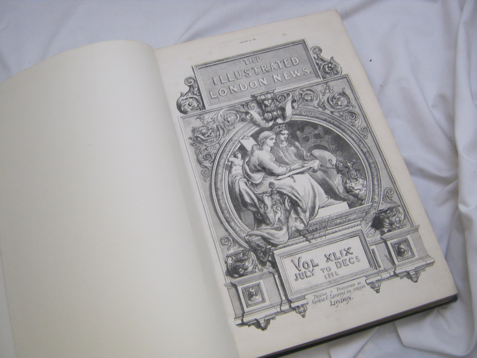 ILLUSTRATED LONDON NEWS, January - June 1866 vol 48, July - December 1866 vol 49, each rebnd cl,