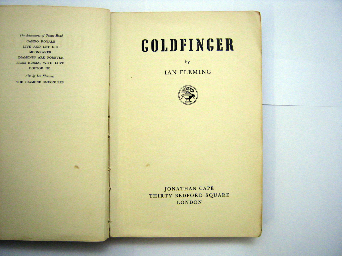 IAN FLEMING: GOLDFINGER, 1959, uncorrected proof, orig wraps - Image 4 of 4