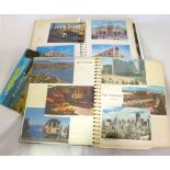 One box ephemera, mainly travel related including snapshot photograph album, 1952, of a skiing