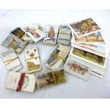 One box: assorted cigarette cards including set John Player OLD SPORTING PRINTS, 1924, + two other