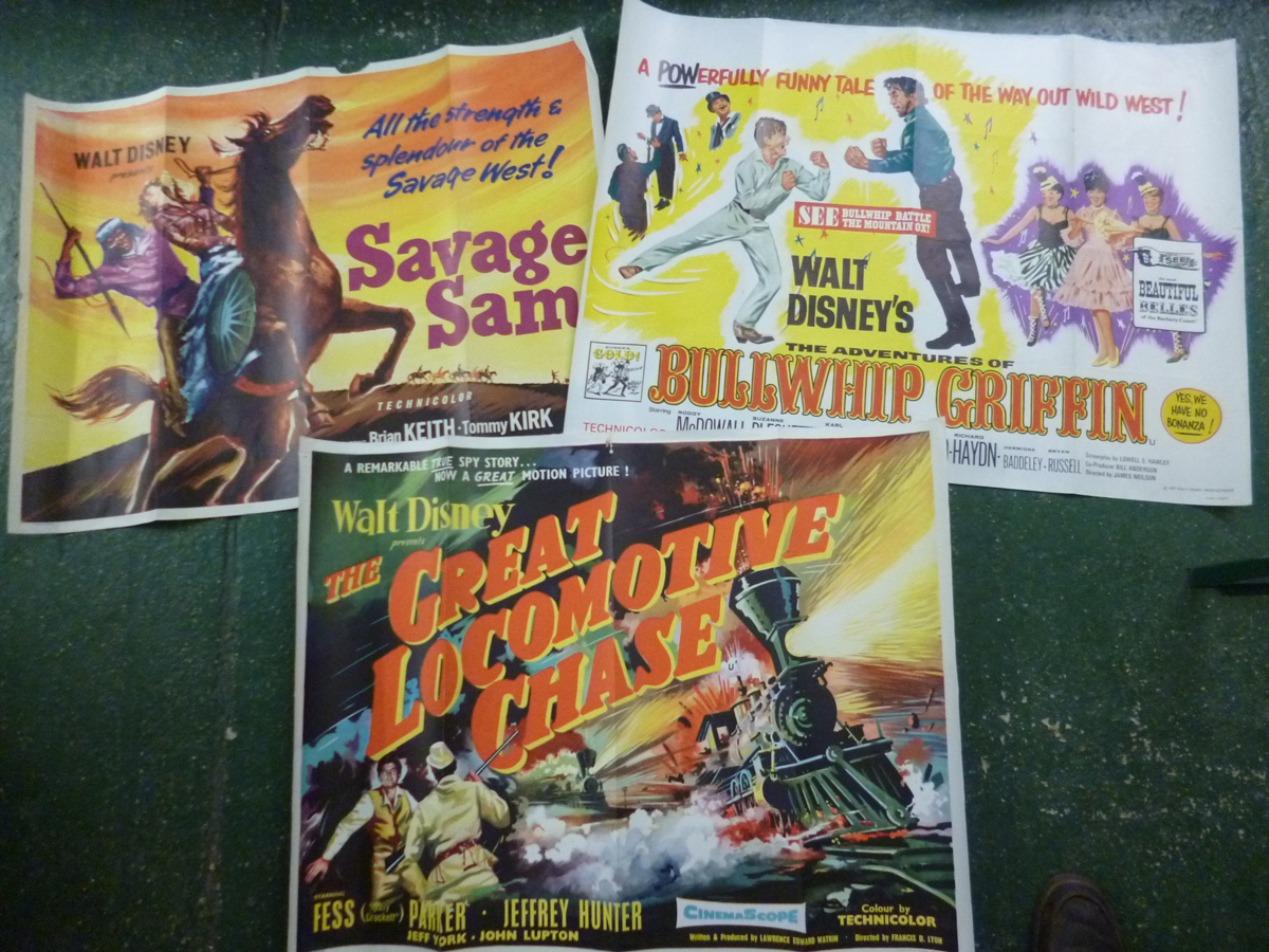 Seven Walt Disney film posters, THE RESCUERS - BORN TO RUN, double bill, BIG RED, BON VOYAGE!, - Image 2 of 2