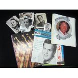 FRANK IFIELD Souvenir 1985 Folder containing two photos approx 10" x 8", sigd and inscr to top