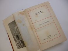 RUDYARD KIPLING: KIM, L, 1901, 1st edn, 10 plts as list, orig cl gt worn and blemished