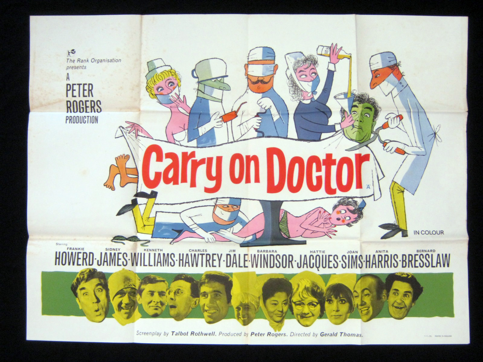 Packet of assorted UK film posters including CARRY ON DOCTOR film poster starring Frankie Howerd,