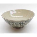 A 19th Century Chinese Provincial Bowl of tapering circular form, the outer body decorated in