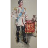 AFTER HOWARD CHANDLER CHRISTY, PACKET OF EIGHT CHROMOLITHOGRAPHS, THEATRICAL COSTUME SUBJECTS, (8)
