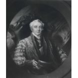 AFTER H P BRIGGS, RA, ENGRAVED BY GEORGE H PHILIPS, ANTIQUE BLACK AND WHITE MEZZOTINT, PUBLISHED
