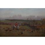 AFTER LIONEL EDWARDS, COLOURED PRINT (PUBLISHED BY EYRE & SPOTTISWOODE),  The Cheshire Hunt , 13"
