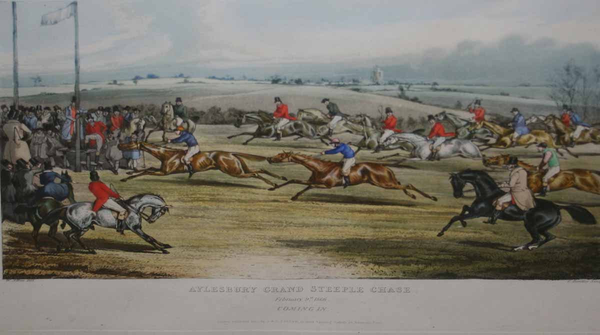AFTER W ALKEN, ENGRAVED BY C BENTLEY, SET OF FOUR COLOURED AQUATINTS, PUBLISHED 1866 BY S & J