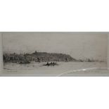 FRANK HARDING, SIGNED IN PENCIL TO MARGIN, BLACK AND WHITE ETCHING INSCRIBED  Scarborough , 4" x